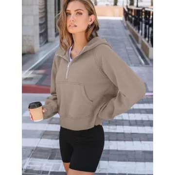 Stylish AUTOMET Womens Half Zip Hoodies for All Occasions