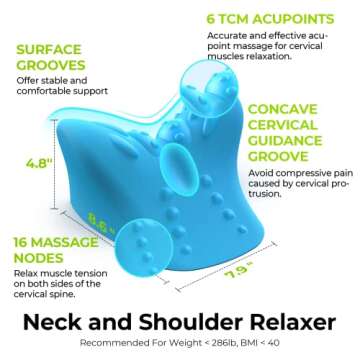 AUVON Neck Stretcher for Pain Relief and Alignment
