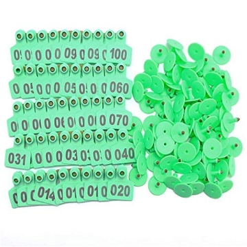 Durable Plastic Livestock Ear Tag Set with Applicator