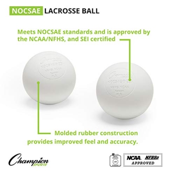 Durable Champion Sports Lacrosse Balls for All Ages