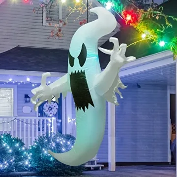 GOOSH 5FT Inflatable Hanging Ghost for Halloween Decor