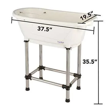 PawBest Ergonomic Dog Grooming Bathtub for Small Pets