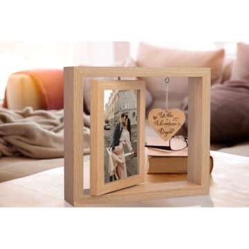 2023 Heart-Shaped Rotating Picture Frame for Couples
