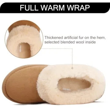 Double Couple Suede Fur Lined Ankle Boots for Women