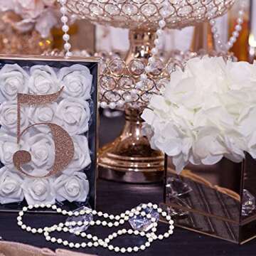 Hicarer 24 Pcs Fake Pearl Necklaces 31.5 inch Bulk 6MM White Faux Bead Necklace for Wedding Bridal Birthday Mardi Gras party Decorations