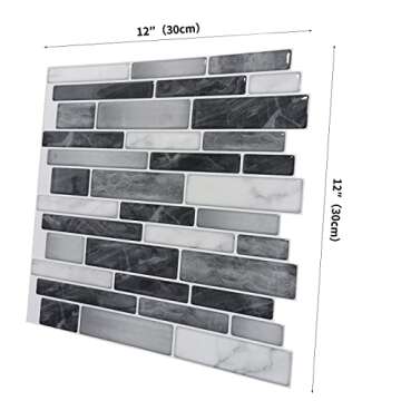 Art3d Self-Adhesive Tile Backsplash for Kitchen Upgrade