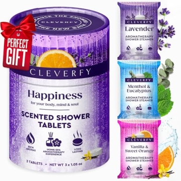 Cleverfy Shower Steamers Aromatherapy - Christmas Tube Gift Box for Women and Stocking Stuffers for ...