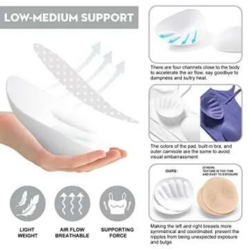 ECOPARTY Sports Bras for Women Quick-Dry Padded Wirefree Workout Crop Cute Tank Tops Camisole Yoga F...