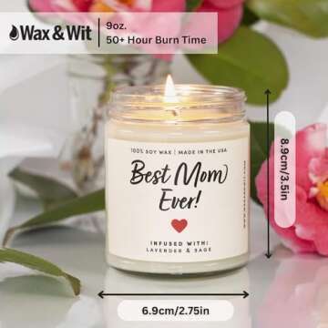 Charming Mom Candle with Bracelet - Ideal Gift for Mom