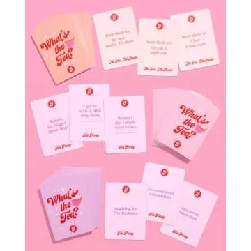 xo, Fetti What's The Tea? Playing Card Game | Bachelorette Party Activity, Cute Birthday Event, Adult Girl's Night Spill The Tea Fun, Group Bach Decor, Funny Party Supplies