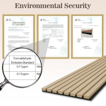 Vellorise 4 Pack Acoustic Wood Panels for Stylish Noise Reduction