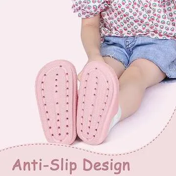 Menore Cloud Slides for Kids Shower Beach Slippers Boys Girls Bathroom Thick Sole Pillow Slippers Summer Non-Slip Pool Sandals?,10-10.5Little Kid?
