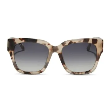 DIFF Bella II Oversized Square Sunglasses with UV400 Protection
