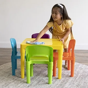 Humble Crew Kids Plastic Table and Chairs Set