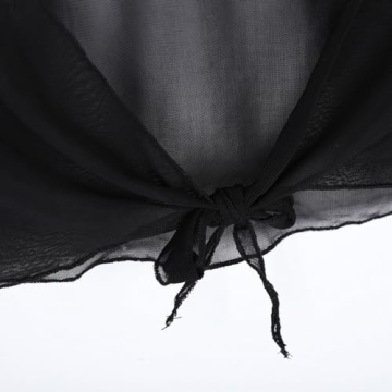 Women Rave Tie Front Sheer Crop Top with Feathers