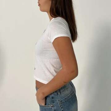 Madjtlqy Y2k Tops Baby Tees Graphic Crop Tops for Women Crew Neck Cute Bow Print Crop Tops Aesthetic Summer Clothes（AA Black, M