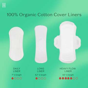 Organic Cotton Non-Herbal Panty Liners for Women - 30 ct