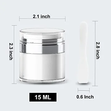 MILD EAST Airless Pump Bottles - Travel Friendly Containers