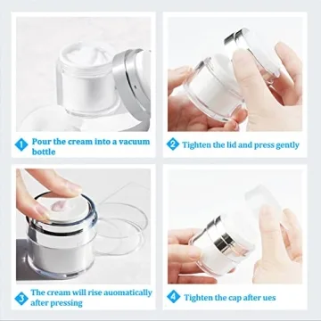 MILD EAST Airless Pump Bottles - Travel Friendly Containers