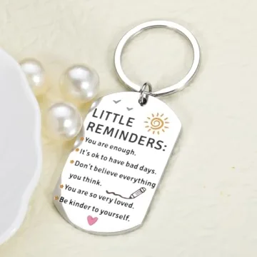 Cute Inspirational Keychain for Teens and College Girls