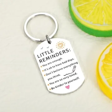 Cute Inspirational Keychain for Teens and College Girls