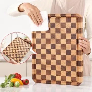 Durable Acacia Wood Cutting Board - Versatile Kitchen Helper