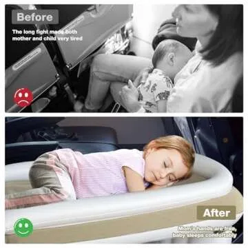 JUANWAN Toddler Airplane Bed for Convenient Travel