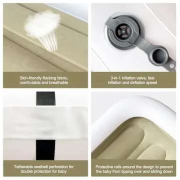 JUANWAN Toddler Airplane Bed for Convenient Travel