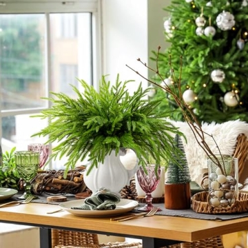 19" Norfolk Pine Branches - Perfect for Holiday Decor