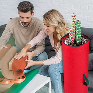 Primode Gift Wrap Storage Bag for 40" Rolls