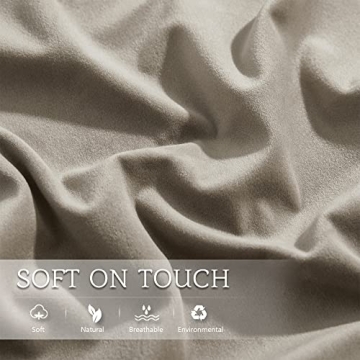 Luxurious Camel Beige Velvet Body Pillow Cover 20x54