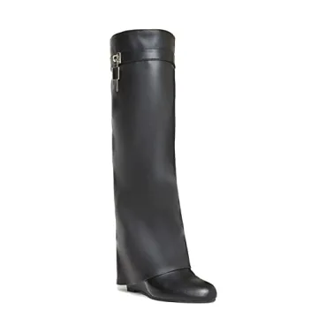 Stylish Arqa Women's Fold Over Knee High Boots for All Occasions