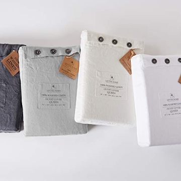 Levtex Home Washed Linen Duvet Cover for Cozy Bedrooms