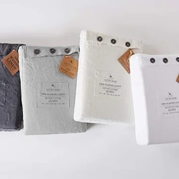 Levtex Home Washed Linen Duvet Cover for Cozy Bedrooms