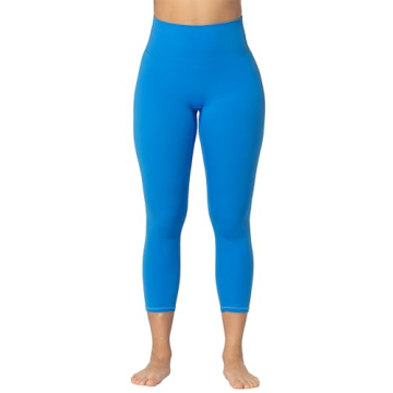 Sunzel Sunzfly Invisible Butt Scrunch Workout Leggings for Women, Butt Lifting High Waisted Gym Yoga Pants with Tummy Control 21" Classic Blue X-Small