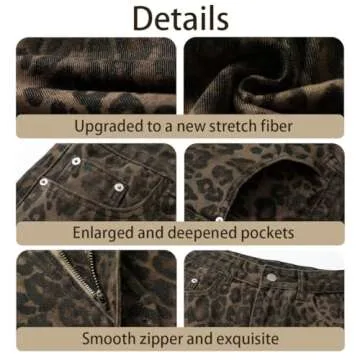 Trendy Cheetah Print Wide Leg Cargo Pants for Women | Aiyify