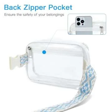 Telena Clear Fanny Pack for Concerts and Events
