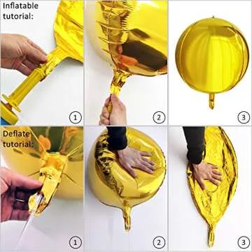 Eanjia Silver Laser Disco Balloons for Parties Decor