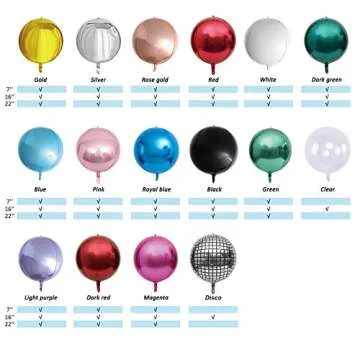 Eanjia Silver Laser Disco Balloons for Parties Decor
