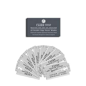 50 Facón Platinum Razor Blades - Ultimate Shaving Experience