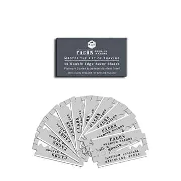 50 Facón Platinum Razor Blades - Ultimate Shaving Experience
