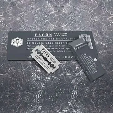 50 Facón Platinum Razor Blades - Ultimate Shaving Experience
