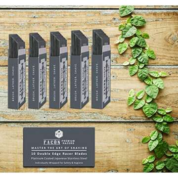 50 Facón Platinum Razor Blades - Ultimate Shaving Experience
