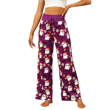 Vackutliv Halloween Pajamas: Soft Pumpkin Fluffy Matching PJs for Women