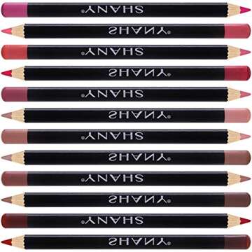 SHANY Dreamy Dozen Matte Lip Liner Set Vegan - Long-Lasting Professional Velvet Cruelty-Free Lipstick Pencils Pens in Varying Shades - Pack of 12