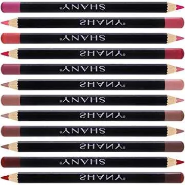SHANY Dreamy Dozen Matte Lip Liner Set Vegan - Long-Lasting Professional Velvet Cruelty-Free Lipstick Pencils Pens in Varying Shades - Pack of 12