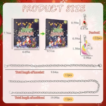 2025 Christmas Advent Calendar for Girls with Charms