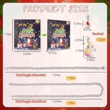 2025 Christmas Advent Calendar for Girls with Charms