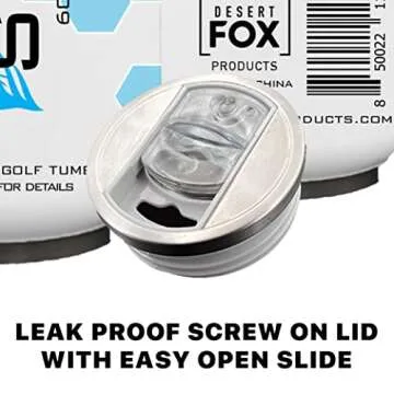 Desert Fox DrinkAide™ - Stainless Steel Drink Tumbler - 17oz - Screw On Lid - Water Tight - Funny Artwork - Golf, Hunting, Patriotic, Fishing, Nurses (SwingAide)