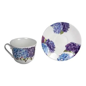 Roy Kirkham Jumbo Breakfast Tea Cup in Hydrangea Design